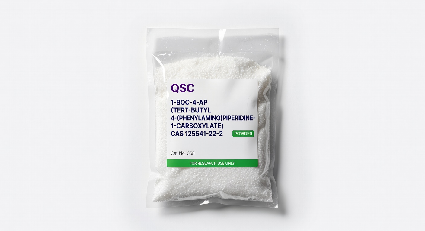 1-Boc-4-AP (tert-butyl 4-(phenylamino)piperidine-1-carboxylate) CAS 125541-22-2 Powder — QSC product photo