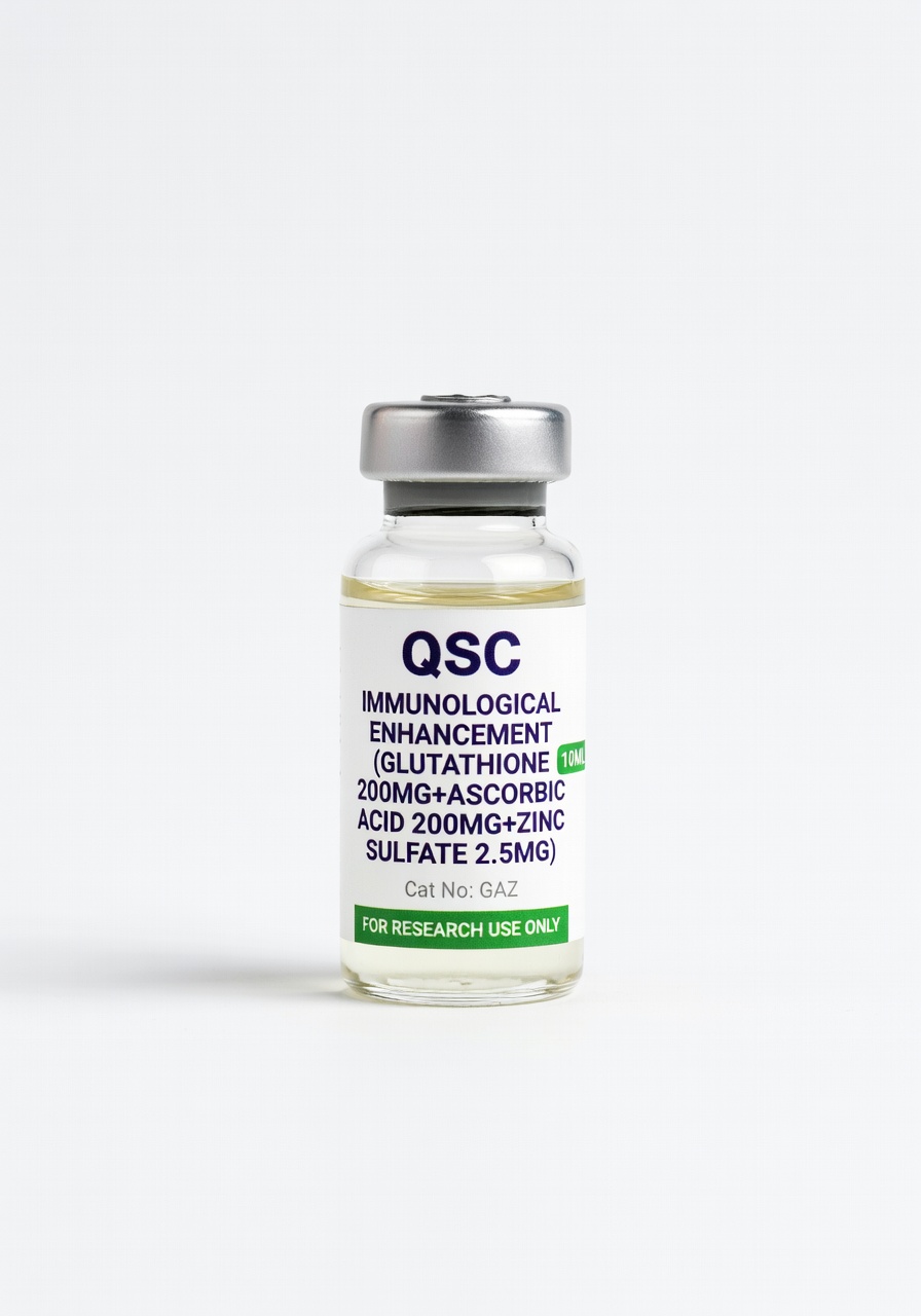 Immunological Enhancement (Glutathione 200mg+Ascorbic Acid 200mg+Zinc Sulfate 2.5mg) 10ml vial — QSC product photo