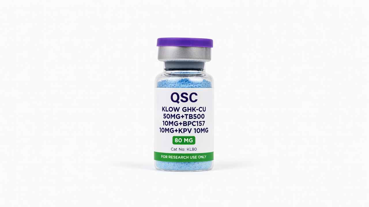 KLOW GHK-CU 50mg+TB500 10mg+BPC157 10mg+KPV 10mg 80mg*10vials — QSC product photo