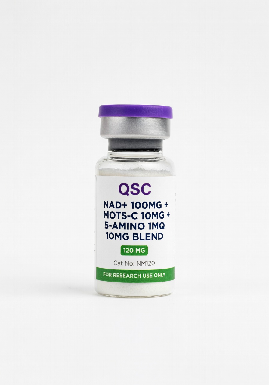 NAD+ 100mg + Mots-C 10mg + 5-Amino 1MQ 10mg Blend 120mg*10vials — QSC product photo