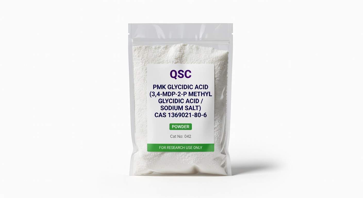 PMK glycidic acid (3,4-MDP-2-P methyl glycidic acid / sodium salt) CAS 1369021-80-6 Powder — QSC product photo