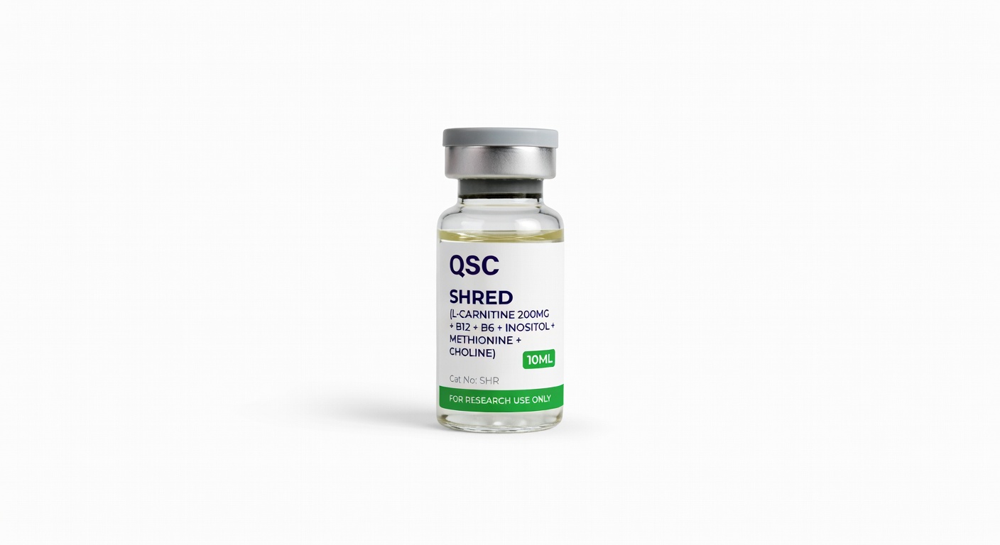 SHRED (L-Carnitine 200mg+B12+B6+Inositol+Methionine+Choline) 10ml vial — QSC product photo